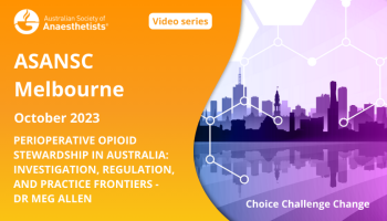 Perioperative opioid stewardship in Australia