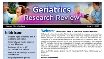 Geriatrics Research Review Issue 33