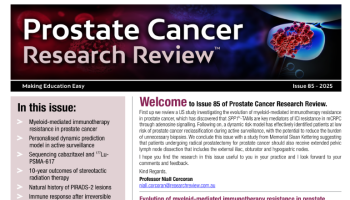 Prostate Cancer Research Review Issue 85