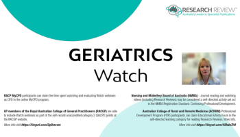 Frailty Frontiers - Geriatrics Watch 1