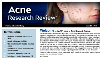Acne Research Review Issue 10