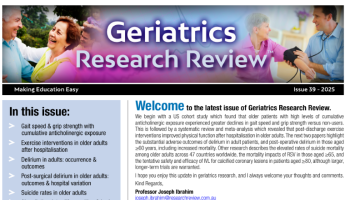 Geriatrics Research Review Issue 39