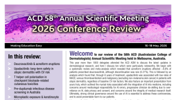 Australasian College of Dermatologists 2026 Conference Review
