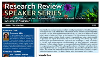 Vaccine effectiveness or vaccine coverage: What matters most for influenza outcomes in Australia?